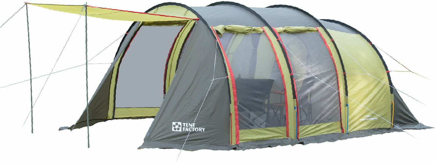 【25日限定 MAX3,000円OFFクーポン】 テントファクトリー TENT FACTORY アウトドア フォーシーズントンネル2ルームテント L ツールーム...
