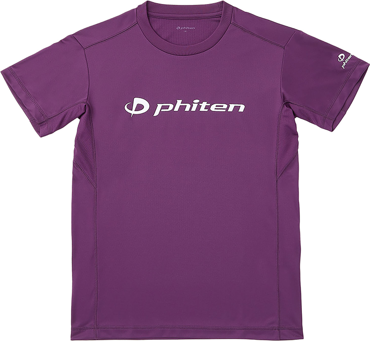 【25日限定 MAX3,000円OFFクーポン】 ファイテン Phiten RAKUシャツ 半袖 パープル/ホワイト XO JG587007