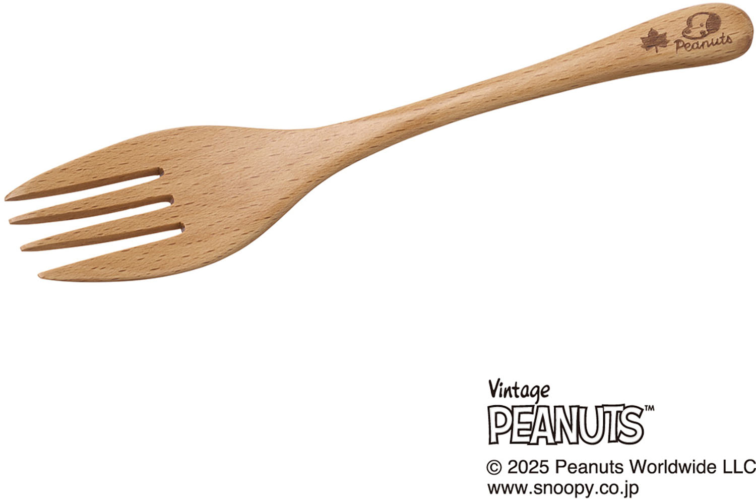ロゴス LOGOS アウトドア SNOOPY PEANUTS 75YEARS 木製フォーク 86001138
