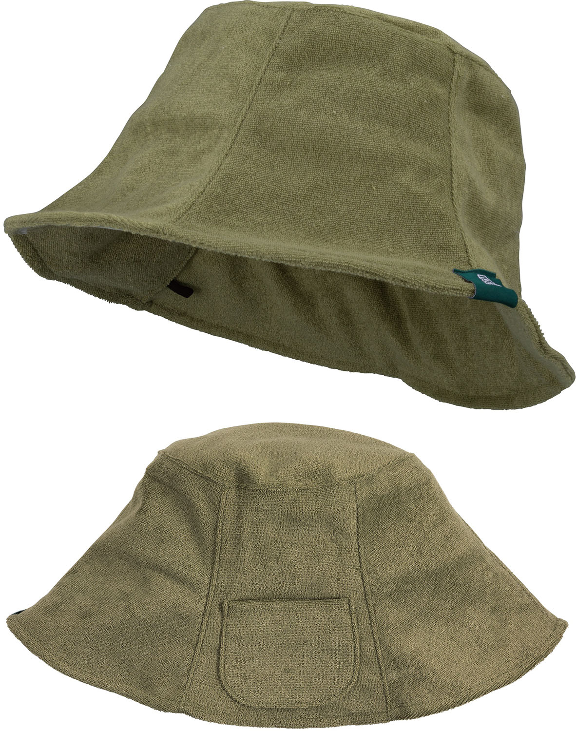 【14日20時から4h限定 全商品5%OFFクーポン！】 トムテ tomte アウトドア TOMTEマイサウナバケットハット モスグリーン バケハ 深型 帽子 熱波ガード のぼせ対策 没頭 断熱効果 髪の痛み防止 保護 ポケット リラックス 外気浴 868880