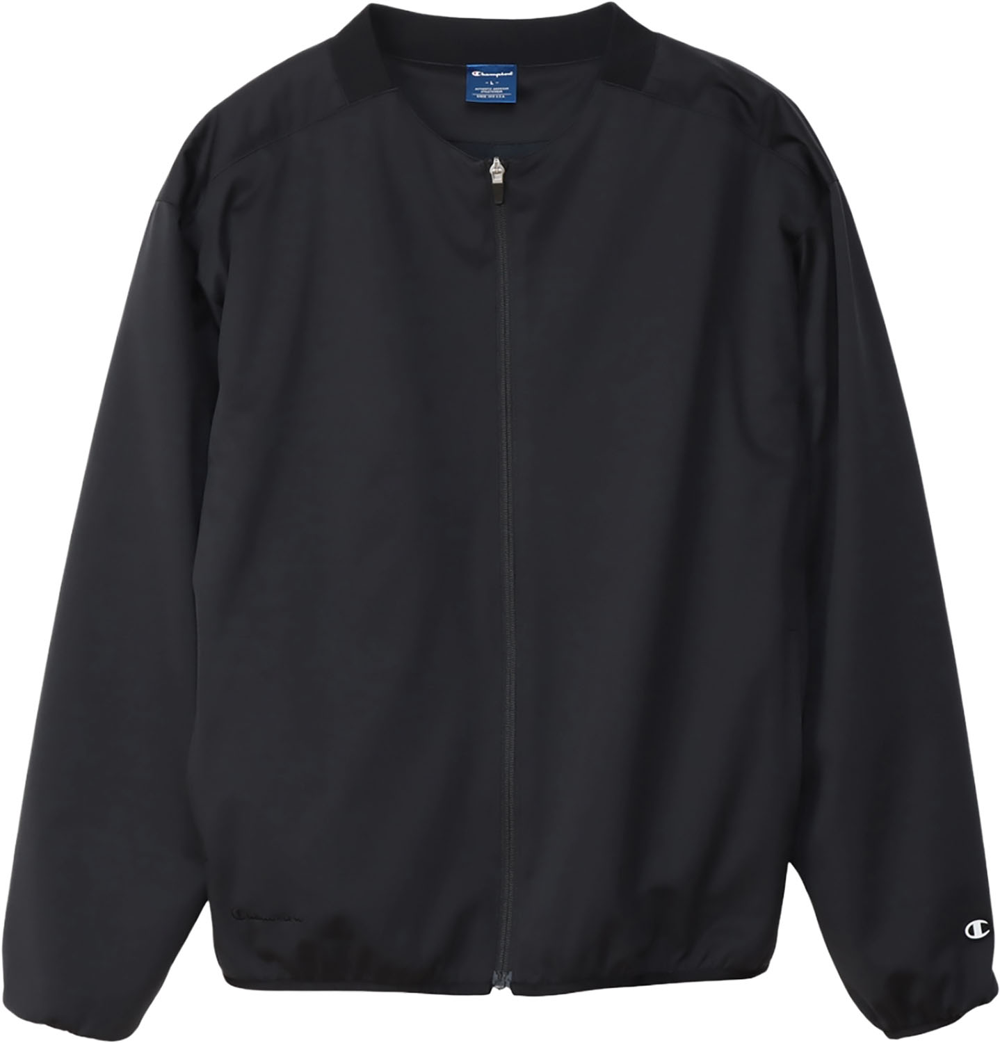 【14日20時から4h限定 全商品5%OFFクーポン！】 チャンピオン Champion ZIP JACKET メンズ ジャケット ウィンドブレーカー バスケットボール ストレッチ 中綿 フィルム加工 雨天 防風 撥水 保温 ノーカラー C3CSC19