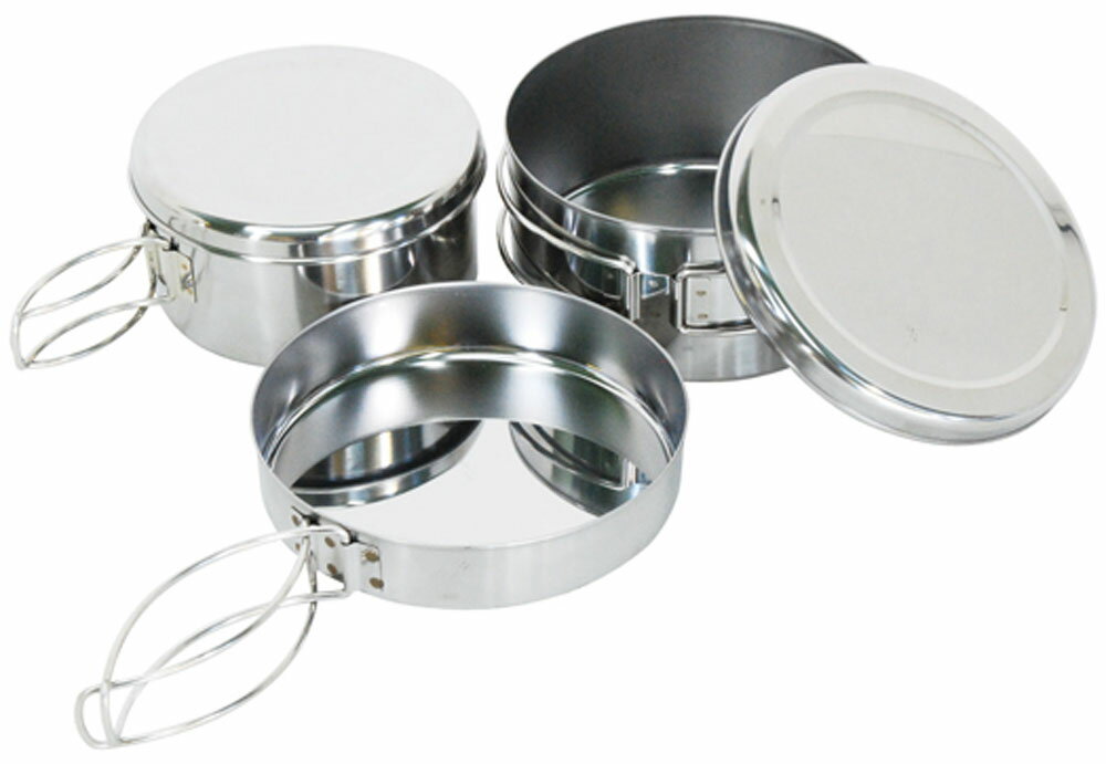 【25日限定 MAX3,000円OFFクーポン】 ベルモント belmont アウトドア ステンクッカー5点セット ケース付 クッカー 鍋 フライパン キャンプ...