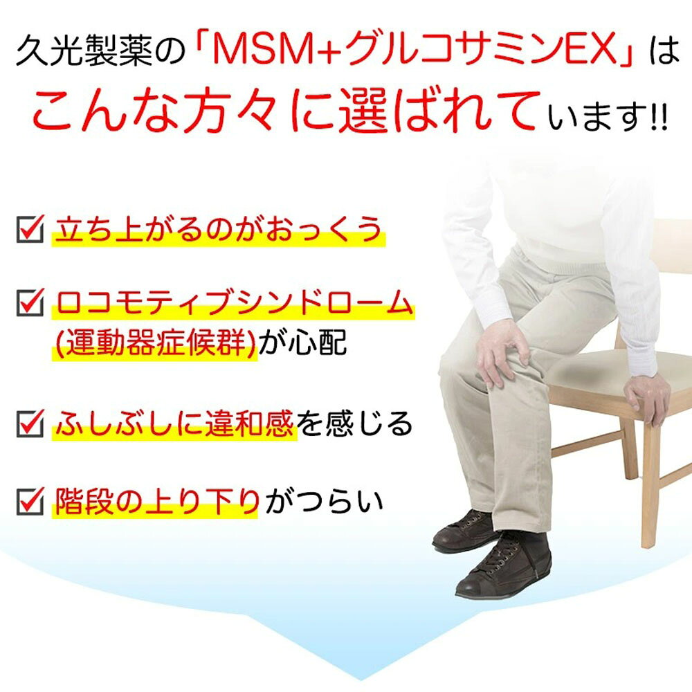 【マラソン期間中 1万円以上で500円OFFクーポン！】 ヒサミツ Hisamitsu MSMEX サプリメント 280粒 メチルサルフォニルメタン 有機イオウ成分 膝 肩 腰 関節 健康補助食品 運動器症候群 グルコサミン 西洋ヤナギエキス配合 5703 e-lodge-11218280 山とアウトドアの店 山気分 サンプル画像2