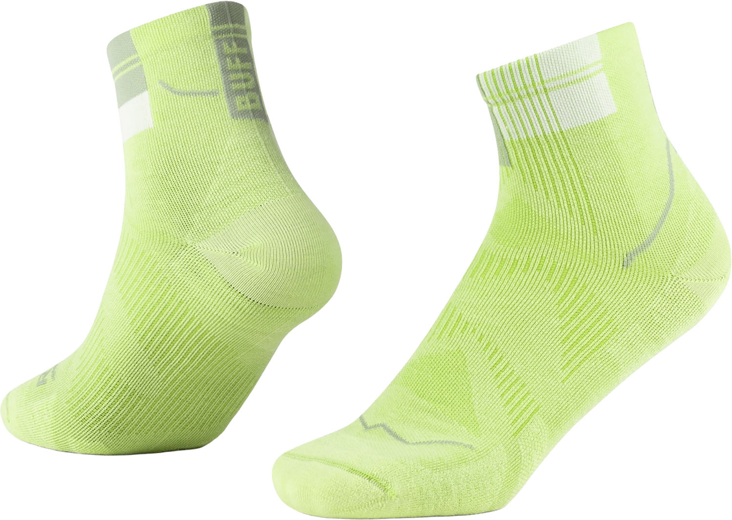  バフ BUFF アウトドア COOLNET QUARTER SOCKS CQ LIME L 604989