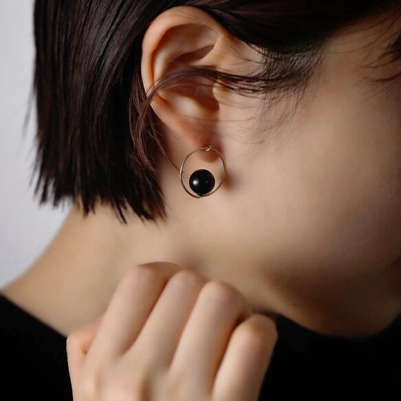 14kgfピアス◇天然石 circleピアス ...の紹介画像3