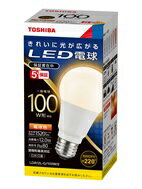 東芝 LED電球 一般電球形LDA12L-G/100W/2口金E26 電球色 100W形相当
