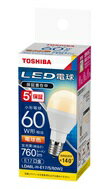 東芝 LED電球 ミニクリプトン形LDA6L-H-E17/S/60W2口金E17 60W形相当 電球色