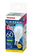 東芝 LED電球 ミニクリプトン形LDA6N-H-E17/S/60W2口金E17 60W形相当 昼白色