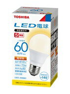 東芝 LED電球 一般電球形LDA7L-H/60W/2口金E26 下方向タイプ 60W形相当 電球色