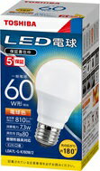 東芝 LED電球 一般電球形LDA7L-G-K/60W/2口金E26 広配光タイプ 電球色 60W形相当