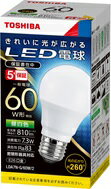 東芝 LED電球 一般電球形LDA7N-G/60W/2口金E26 全方向タイプ 60W形相当 昼白色