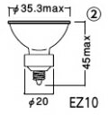 岩崎電気　JR12V35WUV/NK3EZアイ ダイクロクールハロゲン 12V用 φ35