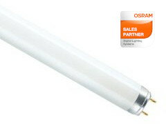 メーカー：OSRAM(オスラム) メーカー品番：LUMILUX T8 L 30 W/865 電力：30.00 W 光色：LUMILUX Cool Daylight 直径：26.0 mm 演色評価指数：Ra ≧80 ベース：G13 光束：2350 lm 色温度：6500 K 長さ：895.0 mm 定格ランプ残存率：20,000時間