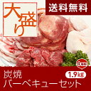 (焼肉 肉 焼き肉 バーベキュー BBQ お中元 御中元)【送料無料】お花見・キャンプ・バーベキューに！【大盛り】炭焼バーベキューセット（4種類 計1.9kg）==(焼肉 肉 焼き肉 バーベキュー BBQ お中元 御中元)【2sp_120720_a】