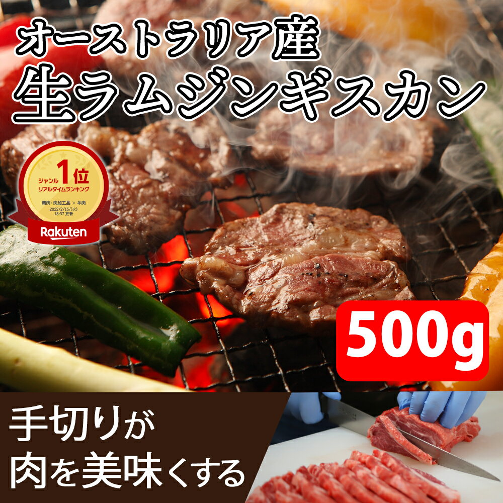 ジンギスカン ラム肉 生ラムジンギスカン 500g 焼肉 手切り やわらかい BBQ 極上 おいしい 羊肉 キャン..