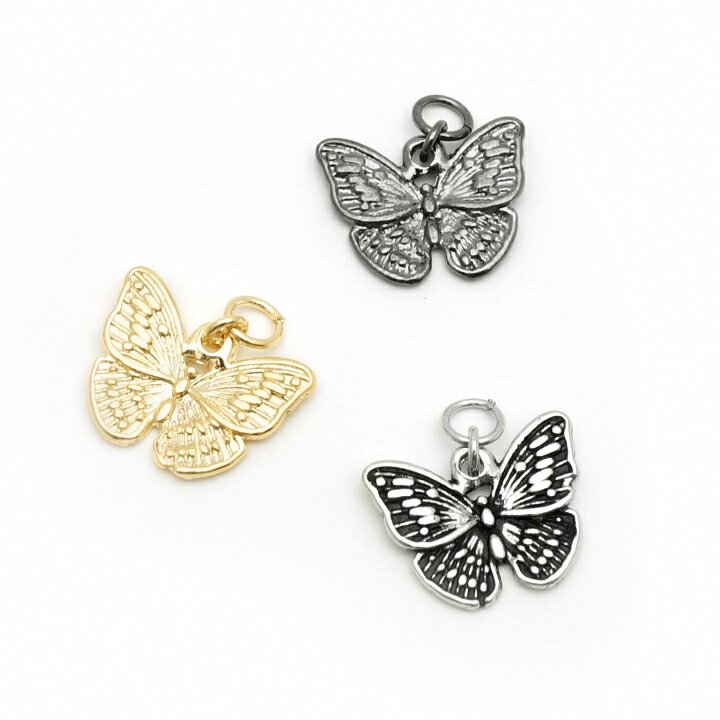 【選べるアクセサリー】 バタフライチャーム / ボディピアス ピアス チャーム ペンダントトップ ネックレストップ 蝶 バタフライ butterfly ちょうち...