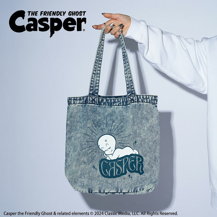 【Casper】TOTE BAG / キャスパー トートバッグ ケミカルウォッシュ デニムカラー