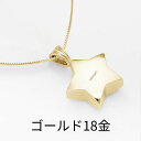 遺骨ペンダント 生活防水 名入れ 刻印 星 ゴールド18金 K18 ネックレス ジュエリーケース付き アクセサリー 遺骨 遺灰 持ち歩き メモリアル レディース...