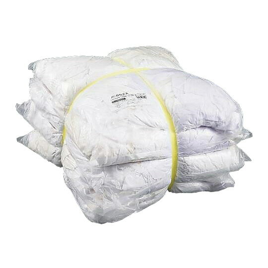 ■水分・油分・汚れなどの拭き取りに適したウエスです。 色 白 サイズ 30～50cm角 材質 綿・化繊 入数 2kg（約20～40枚）×5袋入