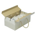 ギフトボックス ナチュラル手提BOX(L)60枚