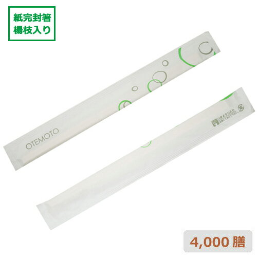 割り箸 紙完封箸 楊枝入 4000膳
