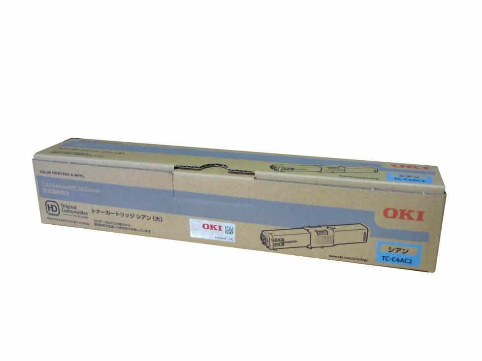 Rakuten - (直送品)【純正】OKI(OKIデータ)TC-C4AC2 シアン大容量 / 4949443214369【返品不可商品】