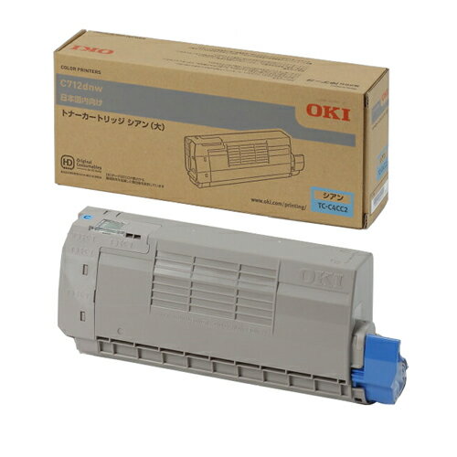 Rakuten - (直送品)【純正】OKI(OKIデータ)TC-C4CC2 シアン大容量 / 4949443214574【返品不可商品】