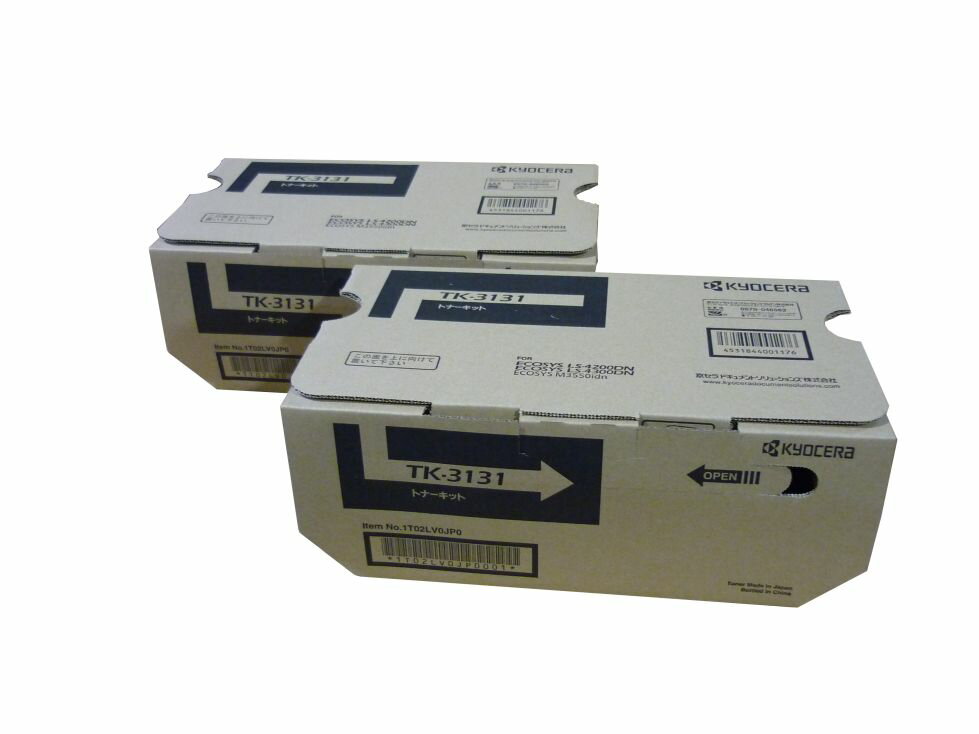(直送品)【純正】KYOCERA(京セラ)TK-3131×2本セット / 4531844001176【返品不可商品】