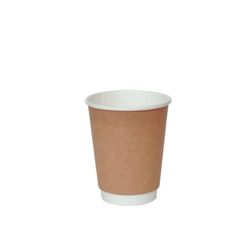 Rakuten - ［二重構造］(KM紙コップ)耐熱紙コップ8オンス 240ml KMJ-240(ナチュラル)500個 ホットドリンク用