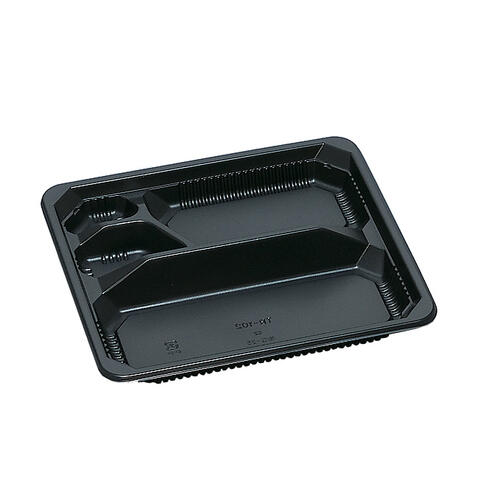 Rakuten - 弁当容器 TR-102H 黒 400枚【返品不可商品】福助工業 0594938