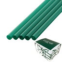 ストロー(裸)直径6×210mm 緑 500本