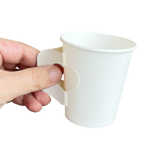 【先着順 最大400円OFFクーポン】紙コップ7ハンドル付 白 2000個 HEIKO