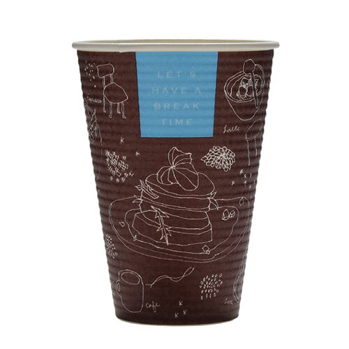 耐熱紙コップ14オンス 417ml SMP-420E(ブレイクタイム)50個 ホットドリンク用