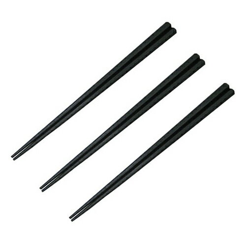 六角 PPS樹脂箸［黒］ 21cm 100膳【先着順 最大400円OFFクーポン】