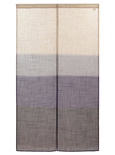 麻風スラブ 45870 半間のれん 段ぼかし 紫【先着順 最大400円OFFクーポン】