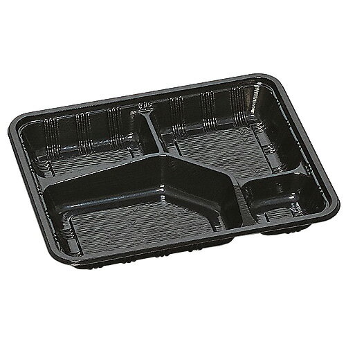 樂天商城 - 弁当容器 LC-614 黒（フタ付）600セット【返品不可】福助工業 0576247