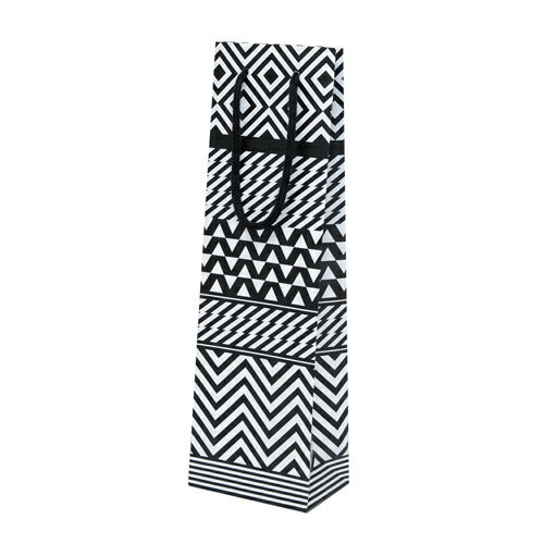 手提げ紙袋 モノクロバックC 100枚(K-1304)【先着順 最大400円OFFクーポン】