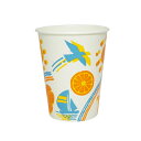 紙コップ9オンス 270ml(V9サマーオレンジ)業務用 2500個