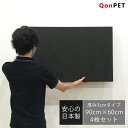 【4枚セット】QonPET 吸音材 吸音パネル 3cm×90cm×60cm 日本製