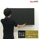 【4枚セット】QonPET 吸音材 吸音パネル 5cm×90cm×60cm 日本製