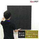 【2枚セット】QonPET 吸音材 吸音パネル 5cm×90cm×90cm 日本製