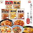 レトルト食品 セット で 選べる 丼 の具 6袋 詰め合わせ 【 送料無料 沖縄