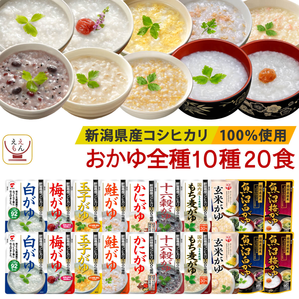 おかゆ レトルト 詰め合わせ 全10種20食 セット 【 送料無料 沖縄以外】 たいまつ食品 レトルト食品 お..