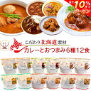 ＼ クーポン 配布中／ レトルト食品 国産 北海道素材の レトルト カレー おつまみ 惣菜 6種12食 詰め合わせ セット 【 送料無料 沖縄以外】 南華園 レトルトカレー 常温保存 おかず お惣菜 酒…