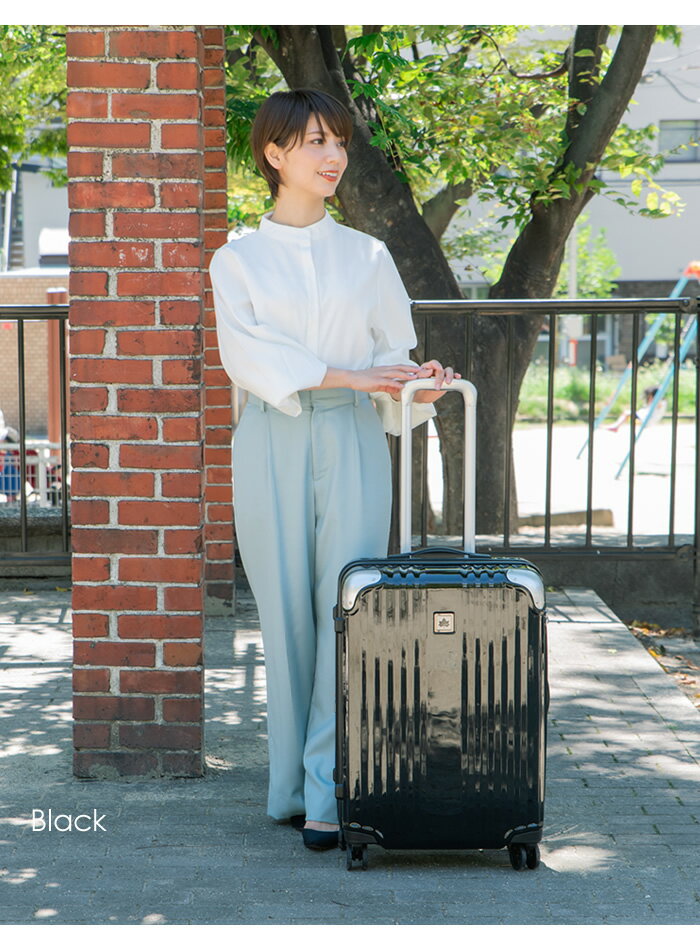 キャリーケース スーツケース トランク ハード 静音 軽量 軽い 出張 旅行 大容量 58L Lサイズ 2泊 3泊 HINOMOTO ダブルキャスター 360度 動きやすい TSAロック 高品質 おしゃれ LOGOS クリスマス 母の日 ソープフラワー 花 ラッピング【コンビニ受取対応商品】