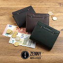 L字ファスナー二つ折り財布 コンパクト財布 折りたたみ財布 本革 銭入屋 ZENNY 小さめ コンパクト メンズ 男性向け 父の日 プレゼント ギフト ラッピング 送料無料