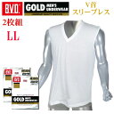 【LL】【2枚セット】B.V.D.GOLD V首スリーブレス BVD ゴールド V首 紳士 インナーシャツメンズ 男性用 / Tシャツ スリーブレス インナー アンダーウェア アンダーシャツ 下着 肌着 g054