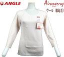 【9/1〜9/30までエントリーで更に10倍!】エアメリー レディース ウール 裏起毛 丸首八分袖 アングル 下着 あったか 肌着 婦人
