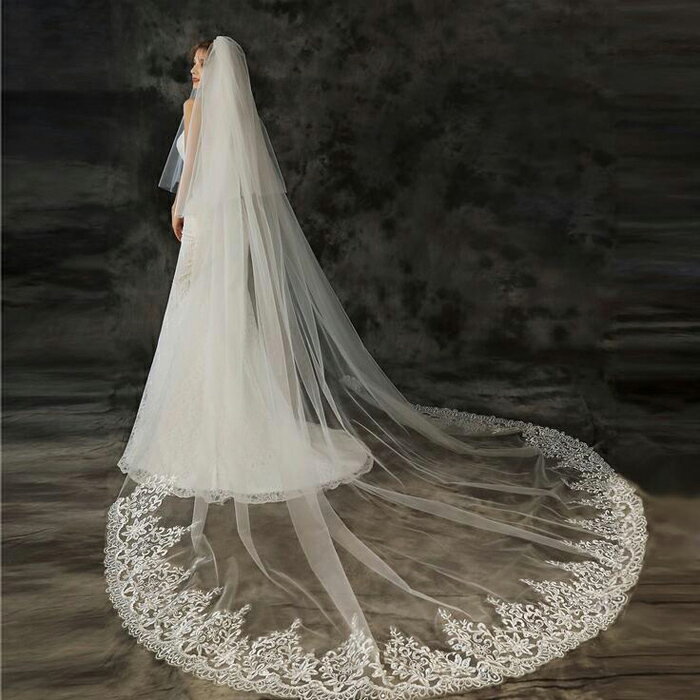 ウエディングベール 【ロング・2層】コーム付き　ウェディングベール ロングベール ウェディング ベー..