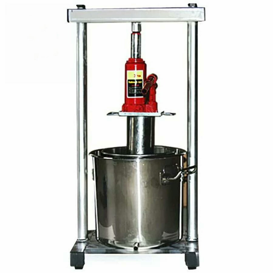 【業務用】22L大型 手動プレス機 多機能ハンドプレス｜304ステンレス製 果実搾り・ラード・蜂蜜・ハー..